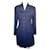 Chanel Coats, Outerwear Navy blue Tweed  ref.1784415
