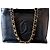 Borsa tote Chanel in pelle nera Nero