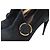 Stivaletti Casadei in suede nero con fiore - vista 10
