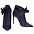 Stivaletti Alexandre Birman in satin blu a punta Taglia 40
