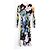 Autre Marque Stine Goya Blackley Blumenstreifen Samtkleid Mehrfarben