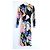 Autre Marque Stine Goya Blackley Blumenstreifen Samtkleid Mehrfarben - Ansicht 6