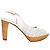 Autre Marque Fratelli Rossetti Perforated Leather Heel Sandals White