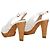 Autre Marque Fratelli Rossetti Perforated Leather Heel Sandals White - view 8