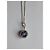 Autre Marque Aurum Halskette mit Blauem Saphir und Diamant 18ct Weißgold Silber Hardware - Ansicht 2