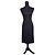 Vestido de seda negra Lanvin Paris Negro