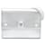 Silver Dior Goatskin Diorever Wallet on Chain Crossbody Bag Silvery Leather  ref.1786069