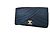 Mademoiselle Clutch da sera Chanel in raso damascato nero