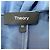 Theory Overall mit V-Ausschnitt und Bindegürtel aus blauer Satin - Ansicht 5