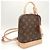 Zaino Alma Monogram Louis Vuitton M47132 Marrone - vista 2