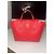 Borsa tote Gucci Swing Teddy Bear rossa in pelle Rosso - vista 2