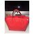 Borsa tote Gucci Swing Teddy Bear rossa in pelle Rosso - vista 6