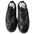 Chanel 2018 Interlocking CC Logo Sneakers Schwarz/Silber Größe 37 Silber Hardware