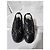 Chanel 2018 Interlocking CC Logo Sneakers Schwarz/Silber Größe 37 Silber Hardware - Ansicht 3