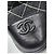 Chanel 2018 Interlocking CC Logo Sneakers Schwarz/Silber Größe 37 Silber Hardware - Ansicht 7