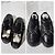 Chanel 2018 Interlocking CC Logo Sneakers Schwarz/Silber Größe 37 Silber Hardware - Ansicht 8