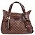 LOUIS VUITTON - Borsa a spalla Louis Vuitton Evora MM in tela damier ebano Marrone