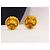 Orecchini a bottone in cristallo vintage Chanel Gold hardware - vista 6