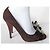 Giuseppe Zanotti Wildleder Pumps Prune mit Lederblume Pflaume - Ansicht 11