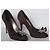 Giuseppe Zanotti Wildleder Pumps Prune mit Lederblume Pflaume - Ansicht 12