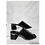 Autre Marque Charles and Keith Square Toe Heel Mules Black Size 38 - view 6