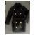 Abrigo negro de lana con cinturón Balmain pour H&M - vista 2