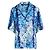 Camisa Sandro con estampado hawaiano azul de viscosa