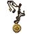 Collana Christian Dior dorata con pendente CD D'oro
