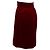 Falda SAINT LAURENT T.FR 38 Terciopelo Roja - vista 3