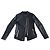 Autre Marque Schwarze Lederjacke oder schwarzes Replay-Leder-Perfecto Größe T.S Neu
