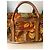 Borsa da viaggio Loewe in pelliccia verde giallo marrone Marrone chiaro Marrone scuro - vista 10