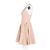 Abito mini halter stampato Alaïa in viscosa nuda Marrone Carne - vista 5