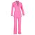 Versace Embellished Button 3-In-1 Suit Set in Pink Wool Brown