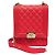 Borsa a spalla in pelle Chanel Boy per donne Rosso