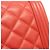 Borsa a spalla in pelle Chanel Boy per donne Rosso - vista 7