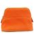 Pochette Bolide Hermès Beige Arancione Pelle e Cotone - vista 2
