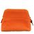 Pochette Bolide Hermès Beige Arancione Pelle e Cotone - vista 3