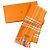 Hermès Sciarpa in cashmere Hermes arancione - vista 3
