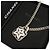 Chanel A23K Coco Mark Metall Stein Stern Anhänger Halskette Schwarz Silber - Ansicht 3