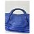 Nancy Gonzalez Genuine crocodile handbag Blue Gold hardware - view 2