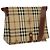Borsa a spalla Burberry Nova Check in pelle PVC beige Auth ac3276