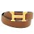 Hermès Cintura da uomo Hermes Constance H Pegasus D inciso Marrone Nero D'oro