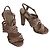 Sandali Chanel Beige Rosa Scuro T. 38 (piccolo 38)