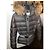Moncler Angers Giubbotto Fur Parka Larga Gris Oscuro Gris antracita - vista 11