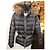Moncler Angers Giubbotto Fur Parka Larga Gris Oscuro Gris antracita - vista 12