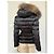 Moncler Angers Giubbotto Fur Parka Larga Gris Oscuro Gris antracita - vista 8