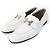 Hermès Hermes Constance H Leather Moccasins White 36