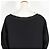 Camicia tunica in rayon nylon nera Prada - vista 4