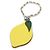 Hermès Hermes Leather Silver925 Lemon Bag Charm Key Ring Yellow