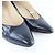 Pumps in pelle nera con taglio laterale Gucci Nero - vista 2
